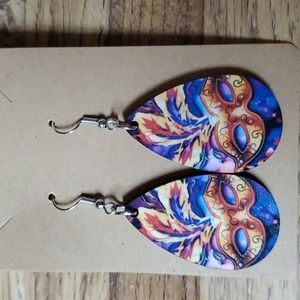 Mardi Gras earrings